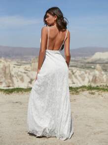 RueChic Robe longue romantique en dentelle