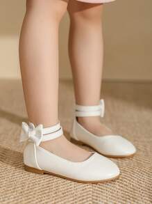 Girls White Flat Shoes Autumn And Four Seasons Girls Shoes - White - View 3