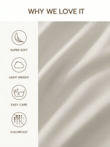 2pcs Ultra Soft Solid Color Pillow Covers, Lightweight And Cloud-Like, Envelope Closure, Light Gray, Oeko-Tex Certified - Light Grey - View 3