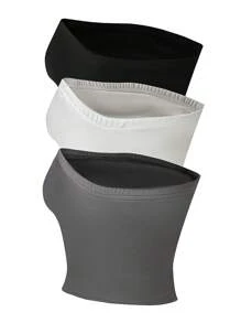 Chiquease 女性時尚夏季純色無肩帶上衣，多功能且易搭配 - 彩色 - 查看 2