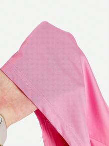 Breezaya Femmes ensemble jupe et top simple couleur unie sans manches