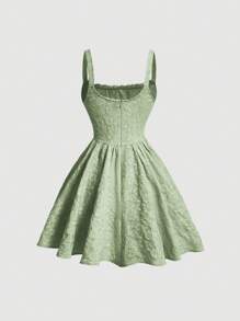 SHEIN MOD 女性實色細肩無袖裙