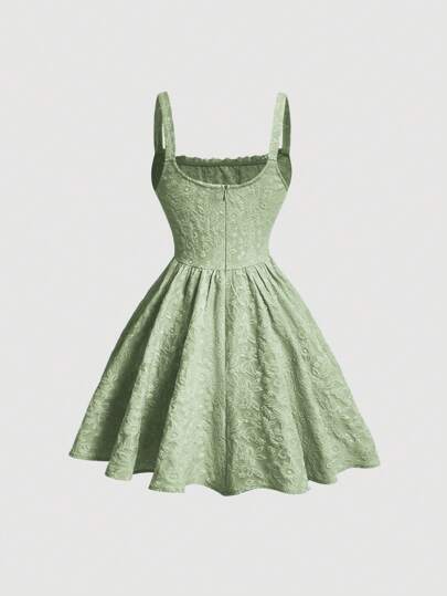 SHEIN MOD 女性實色細肩無袖裙