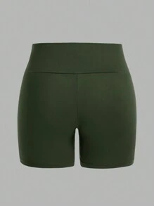 SHEIN EZwear 4 件套夏季休闲运动高腰紧身大码女式瑜伽/紧身裤 - 彩色 - 查看 6