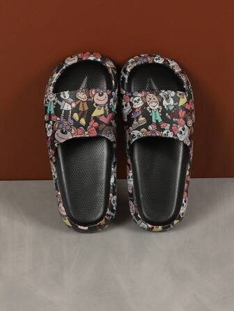 Stylish And Slip-Resistant Thick Bottom Ultra-Soft Open Toe Slippers For Women, Suitable For Indoor And Outdoor Use In Summer