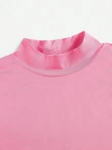 Breezaya Femmes ensemble jupe et top simple couleur unie sans manches