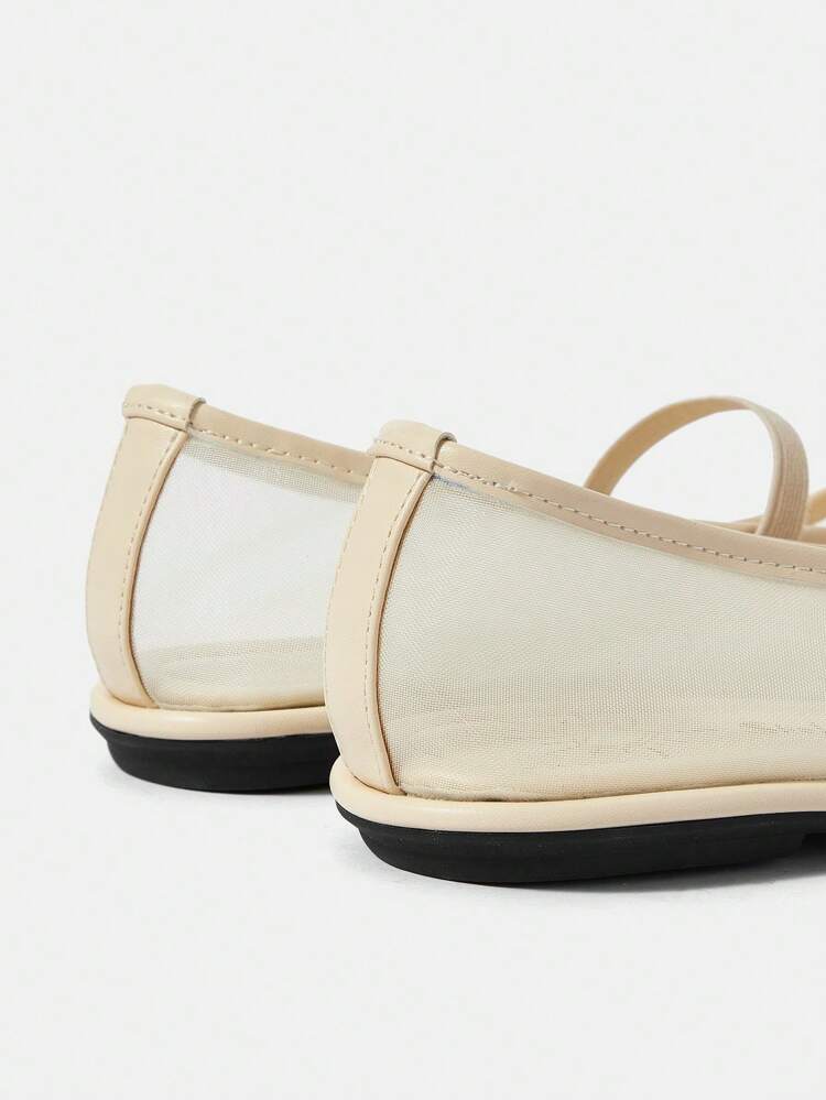 Women's Simple Flat Mary Jane Shoes With Round/Square Toe And Full Mesh Upper For Summer Vacation Shoes Summer