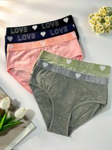 Pack Of 5 Women Simple Print Triangle Panties Sports - Multicolor - View 1