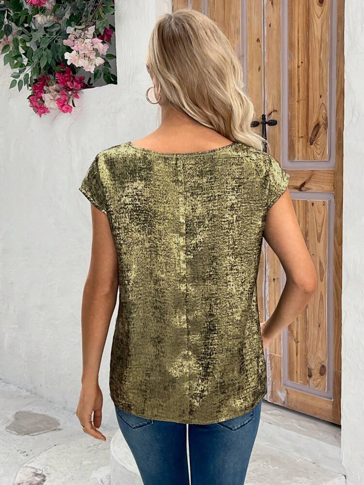 Maternity Round Neck Simple Daily Short Sleeve Shirt