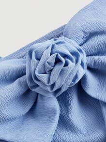 SHEIN MOD Women's Summer Camisole With Blue Bow