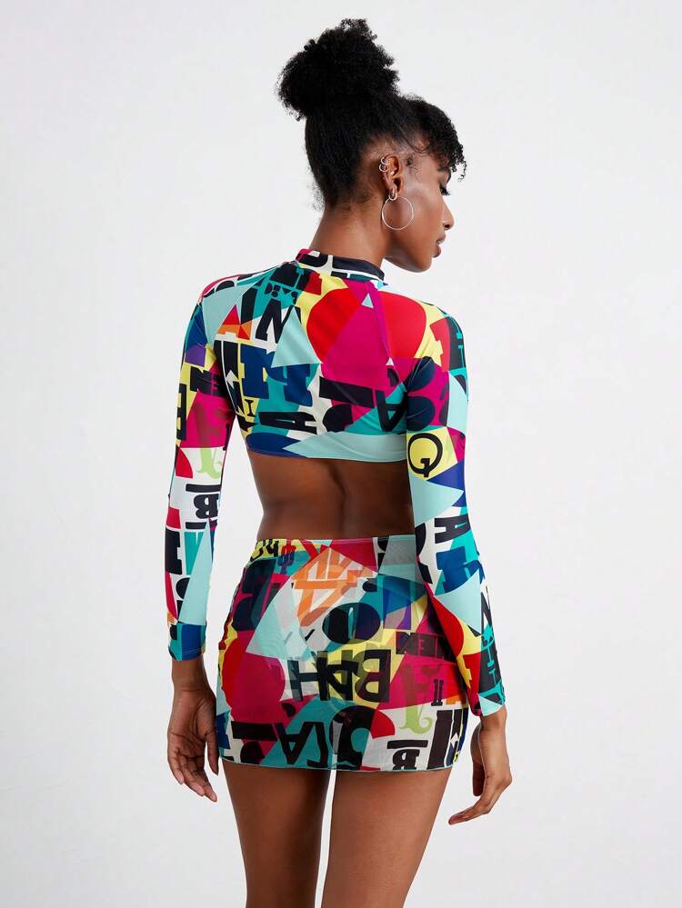 Women's Cami Top, One-Piece Bikini, Three-Piece Set, Random Printing, Copyright Purchased Summer