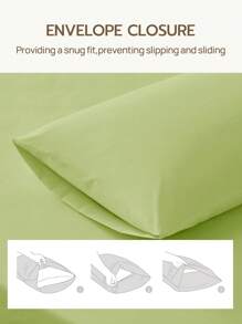2/3 pièces Ensemble de housses de couette ultra douces et unies, literie avec sensation nuageuse légère, housse de couette*1 taie d'oreiller*1/2, vert pastel, s'adapte parfaitement aux lits de tailles simple, double, grand et queen