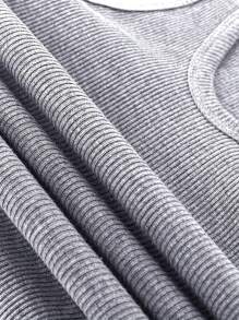 Manfinity Dauomo 男士夏季休閒修身字母印花背心