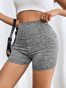 SHEIN PETITE Women 2-Piece High Waist Short Casual Everyday Leggings