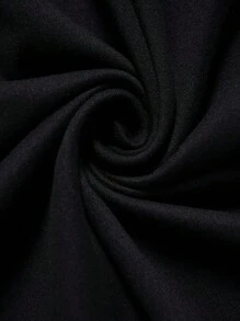 SHEIN Unity 夏季休閒純色鏈條腰帶裝飾肩帶連衣裙 - 黑色 - 查看 5