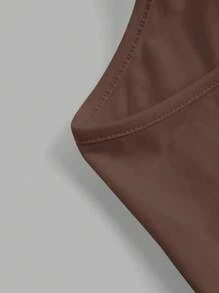 SHEIN Comfortcana 4入組女式休閒性感肩帶彈性背心，適用於夏季 - 彩色 - 查看 6