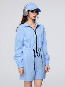 SHEINNeu Women Drawstring Casual Daily Wear Spring Summer Jumpsuit