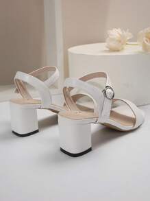 Women High Heel Sandals, Comfortable White Wedding Shoes For Women, Summer Shoes, Women Sandals, Women Shoes, Heels, Chunky Heels