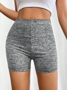 SHEIN PETITE Women 2-Piece High Waist Short Casual Everyday Leggings