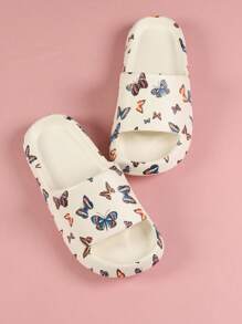 Women Plastic Slippers 2024 New Style Slippers Women Summer Home Couples Outdoor Bathroom Shower Anti-Skid Thick Bottom Slippers