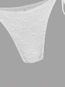 Swim Mod Summer Beach Women's Halter Bikini Set - White - View 3