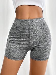 SHEIN PETITE Women 2-Piece High Waist Short Casual Everyday Leggings