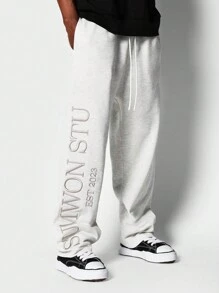 SUMWON Joggingbroek Joggingbroek Winter Lounge Sportbroek Premium Prestaties Comfortabele Elastische Enkel Sportieve Vrijetijdskleding Est 2023 Collectie