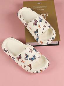 Women Plastic Slippers 2024 New Style Slippers Women Summer Home Couples Outdoor Bathroom Shower Anti-Skid Thick Bottom Slippers