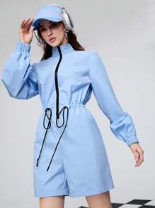 SHEINNeu Women Drawstring Casual Daily Wear Spring Summer Jumpsuit