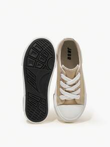 JNSQ Chaussures De Toile Vulcanisée À Coupe Basse Décontractée De Style Printemps/été De Base À La Mode Pour Enfants