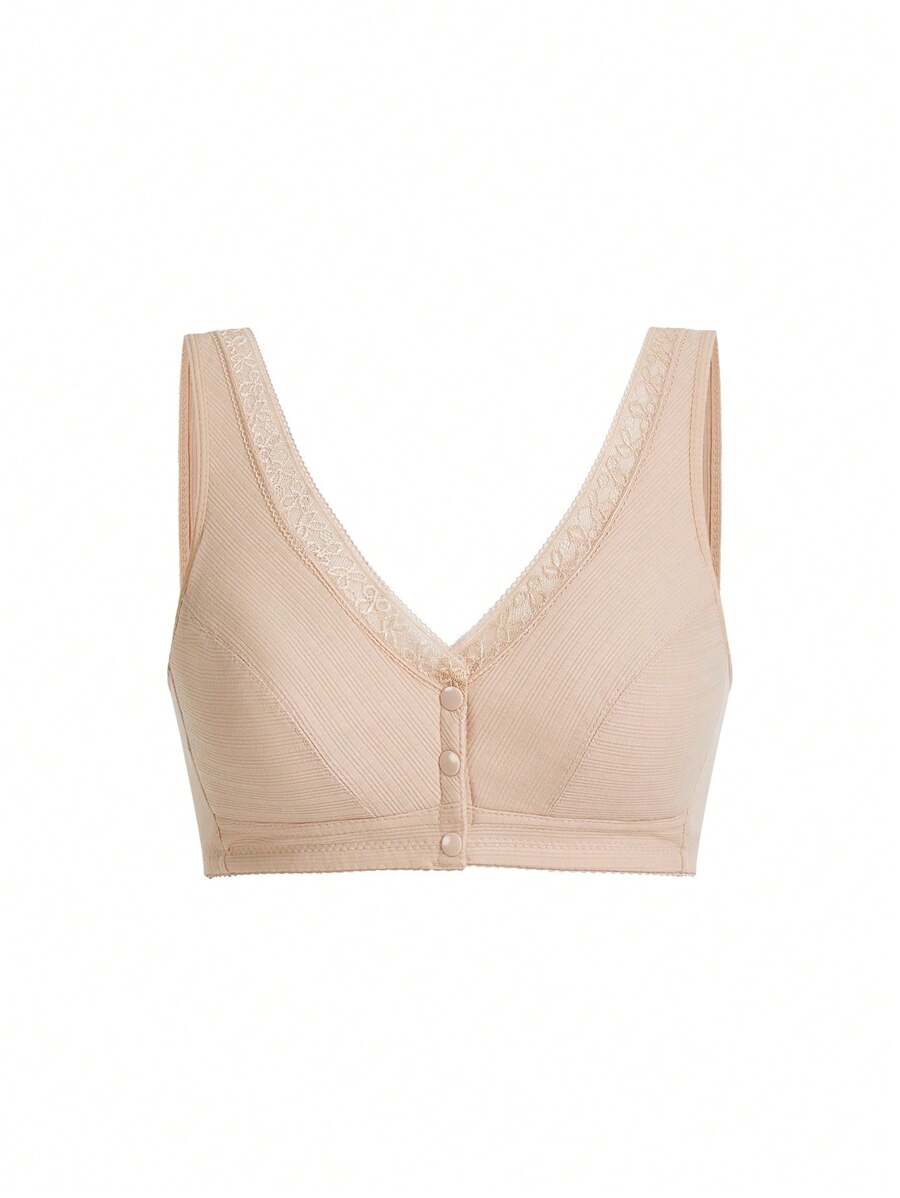 Moonlight & Mama Maternity Solid Color, Simple And Minimalist, Open-Front Breastfeeding Bra , One-Piece