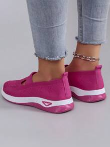 STEPREACH Fall/Winter Women Comfortable, Breathable, Lightweight And Fashionable Casual Sports Shoes,Sneakers For Women - Hot Pink - View 3