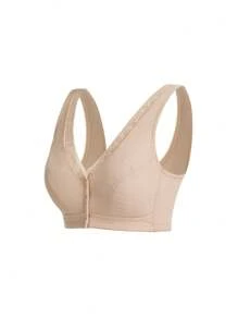Moonlight & Mama Maternity Solid Color, Simple And Minimalist, Open-Front Breastfeeding Bra , One-Piece