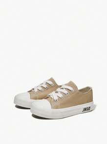 JNSQ Chaussures De Toile Vulcanisée À Coupe Basse Décontractée De Style Printemps/été De Base À La Mode Pour Enfants