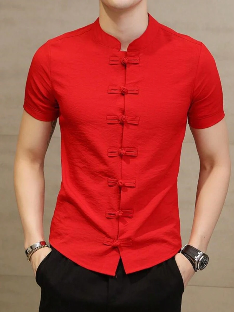 Camisa formal para hombres, de unicolor, manga larga, sin arrugas, camisa de vestir casual con botones