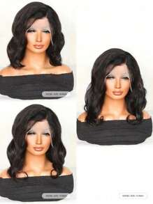 Human Hair Wigs 13x1 Body Wave T Part Lace Wigs Real Human Hair Lace Frontal Wigs With Front Baby Hair For Women Natural Black Color Pre Plucked Natural Hairline Unprocessed Raw Human Hair Wig