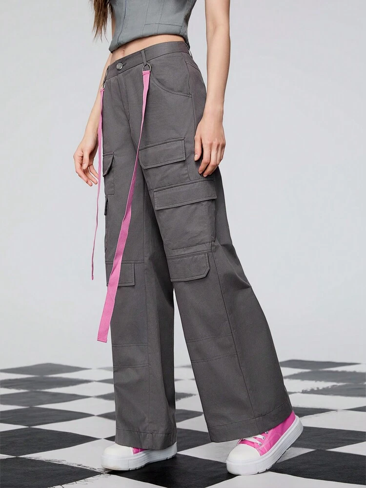 Women Summer Fashion All-Match Pocket Designed Cargo Pants