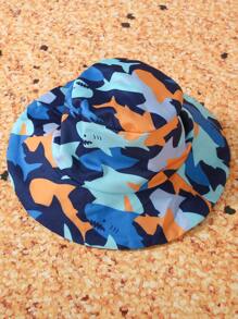 嬰兒男寶寶簡約印花可愛泳衣 - 彩色 - 查看 3