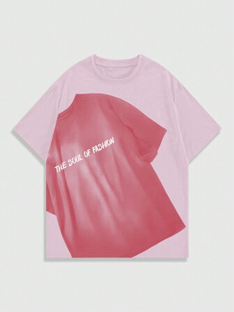 Camiseta de manga corta estampada para hombres, adecuada para uso diario y para la temporada primavera/verano