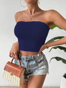 Breezaya Top tejido a la moda y sexy para mujeres con estilo de vacaciones con huecos