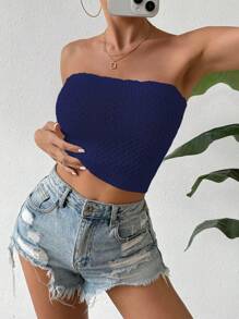 Breezaya Top tejido a la moda y sexy para mujeres con estilo de vacaciones con huecos
