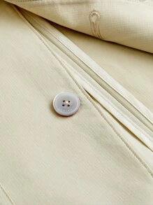 AKNOTIC Business Casual Easy Care UV Protection Men Woven Light Business Blazer, For Fall Winter - Apricot - View 5