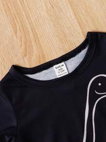 春夏款寶寶男童針織短袖三件套，休閒服裝 - 彩色 - 查看 7