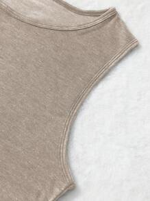 INAWLY Camiseta de tirantes informal de mujer con estampado de flores para primavera/verano diario. Gráfico de flores que se dirigen hacia el sol para mujeres - Caqui - Ver 7