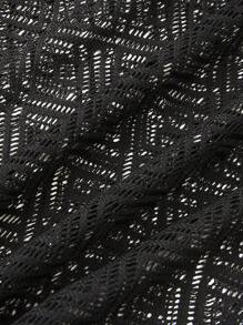 Genlund Nam Plus Kích Thước Xuân Hè Thường Ngày Màu Khoét Hở Áo Sơ Mi Tay Ngắn Và Quần Short Bộ - màu đen - Xem 5