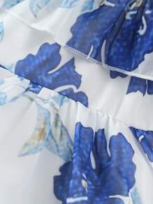 Baby Girl Casual Floral Printed Chiffon Dress For Summer