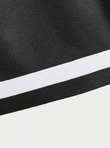 Aesthetic Post Quần short thể thao nam dệt kim phong cách đường phố Los Angeles 23 màu đen - màu đen - Xem 5