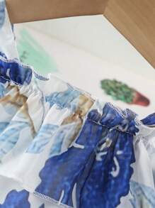 Baby Girl Casual Floral Printed Chiffon Dress For Summer