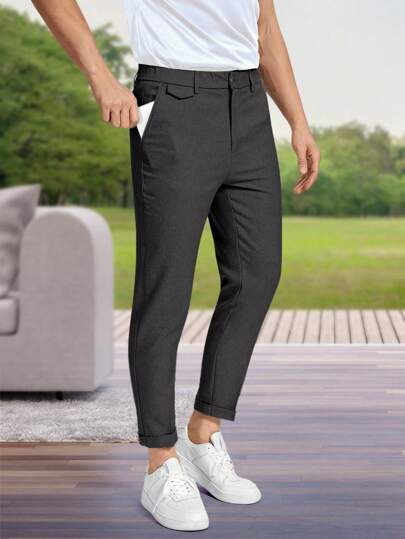 Männer Hose mit schrägen Taschen