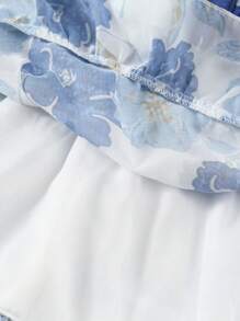 Baby Girl Casual Floral Printed Chiffon Dress For Summer